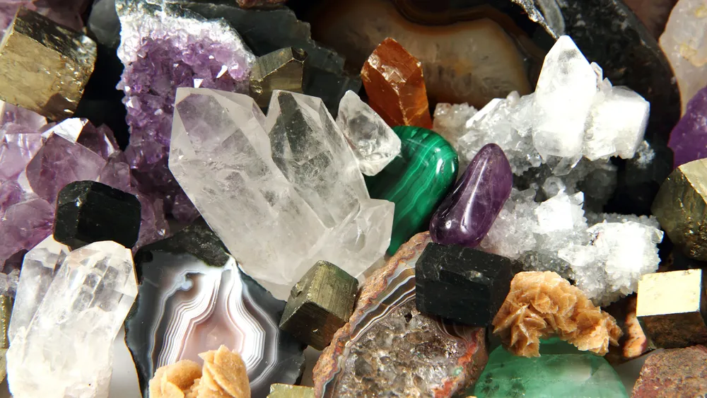 Collection de minéraux